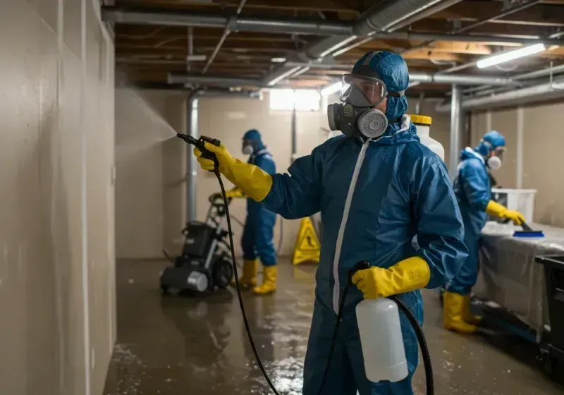 Basement Sanitization and Antimicrobial Treatment process in Madison, AL