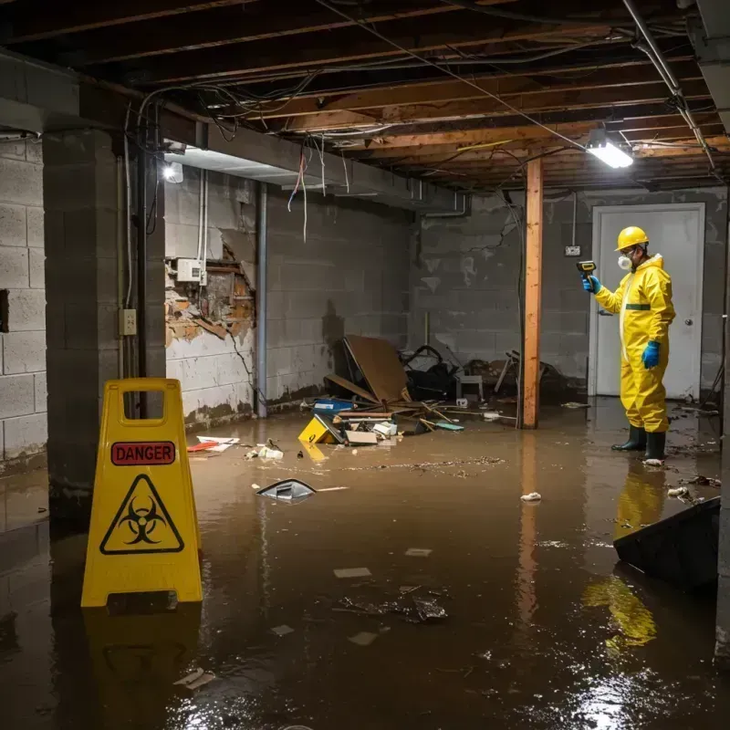 Flooded Basement Electrical Hazard in Madison, AL Property